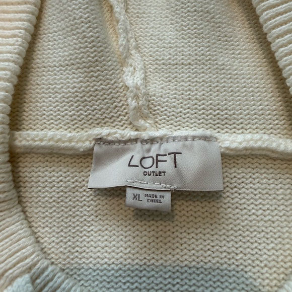 Ann Taylor LOFT Hooded Sweater - Picture 2 of 3